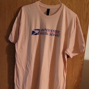 New Gildan Pink USPS Logo Tee